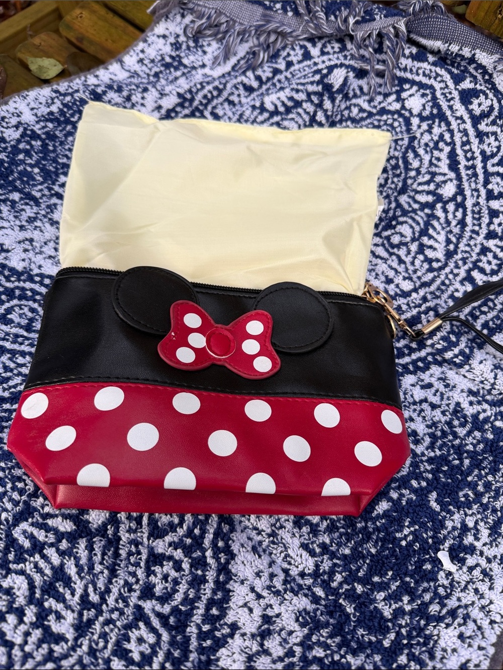 Red Polka Dot Minnie-Inspired makeup Bag